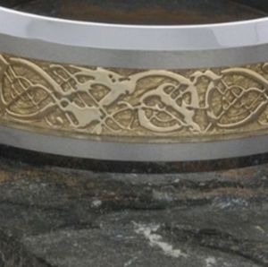 Tungsten ring Dragons